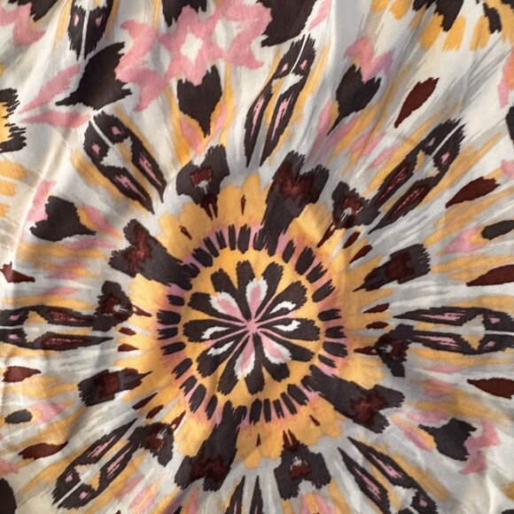 Torrid‎ Womens Babydoll Spaghetti Strap Top Smocked Waist Floral Ikat 4X Flowy - Picture 6 of 7